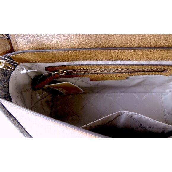 Michael Kors Sylvia Medium Convertible Flap Leather Shoulder Bag